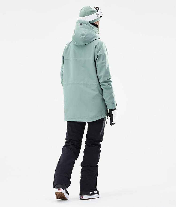 Dope Akin W 21 Snowboardjakke Dame Faded Green, Image 7 of 11
