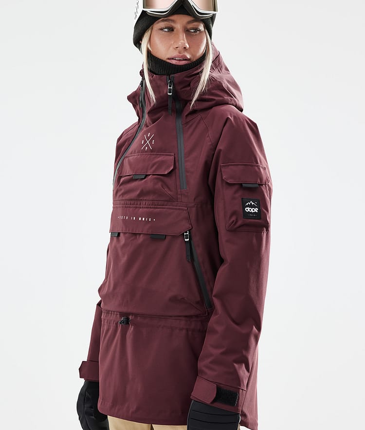 Dope Akin W 21 Skijakke Dame Burgundy, Image 3 of 11