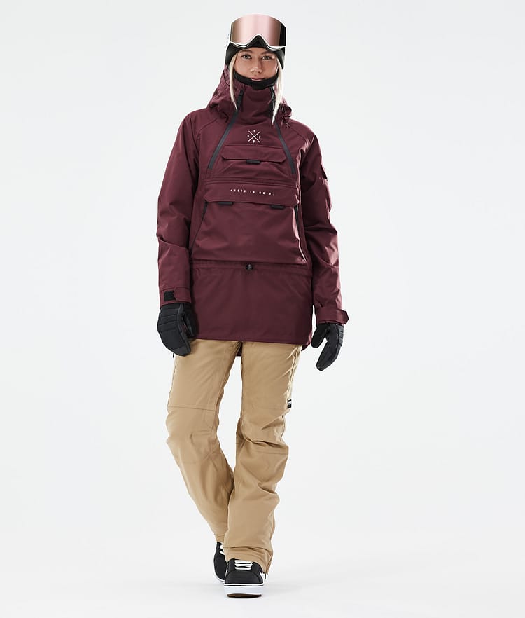 Dope Akin W 21 Snowboardjakke Dame Burgundy, Image 4 of 11