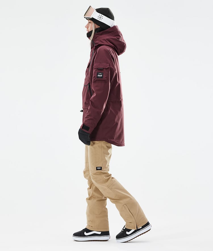 Dope Akin W 21 Snowboardjakke Dame Burgundy, Image 5 of 11