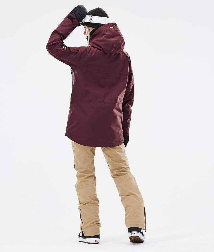 Dope Akin W 21 Snowboardjakke Dame Burgundy, Image 6 of 11