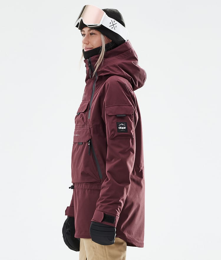 Dope Akin W 21 Snowboardjakke Dame Burgundy, Image 7 of 11