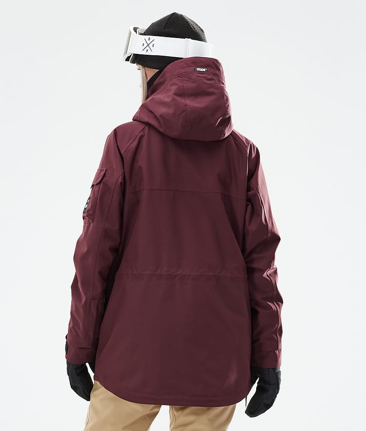 Dope Akin W 21 Skijakke Dame Burgundy, Image 8 of 11