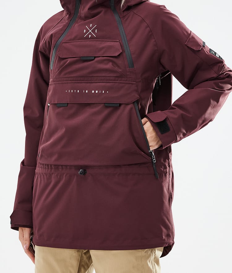 Dope Akin W 21 Skijakke Dame Burgundy, Image 9 of 11
