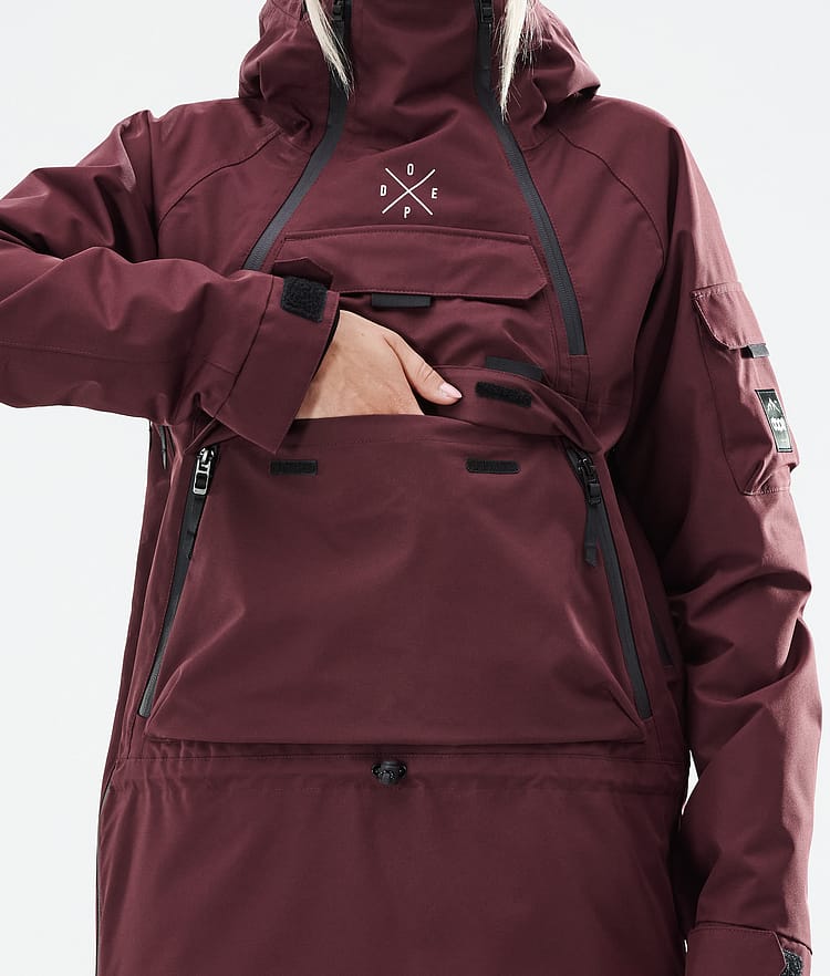 Dope Akin W 21 Skijakke Dame Burgundy, Image 10 of 11
