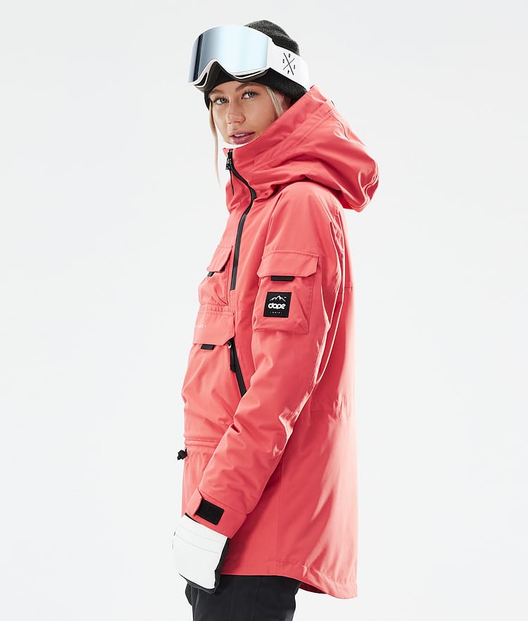 Dope Akin W 21 Snowboardjakke Dame Coral, Image 8 of 11