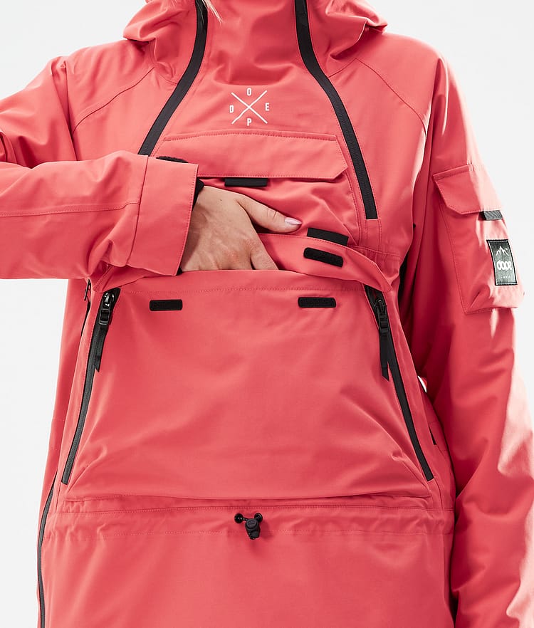 Dope Akin W 21 Snowboardjakke Dame Coral, Image 10 of 11