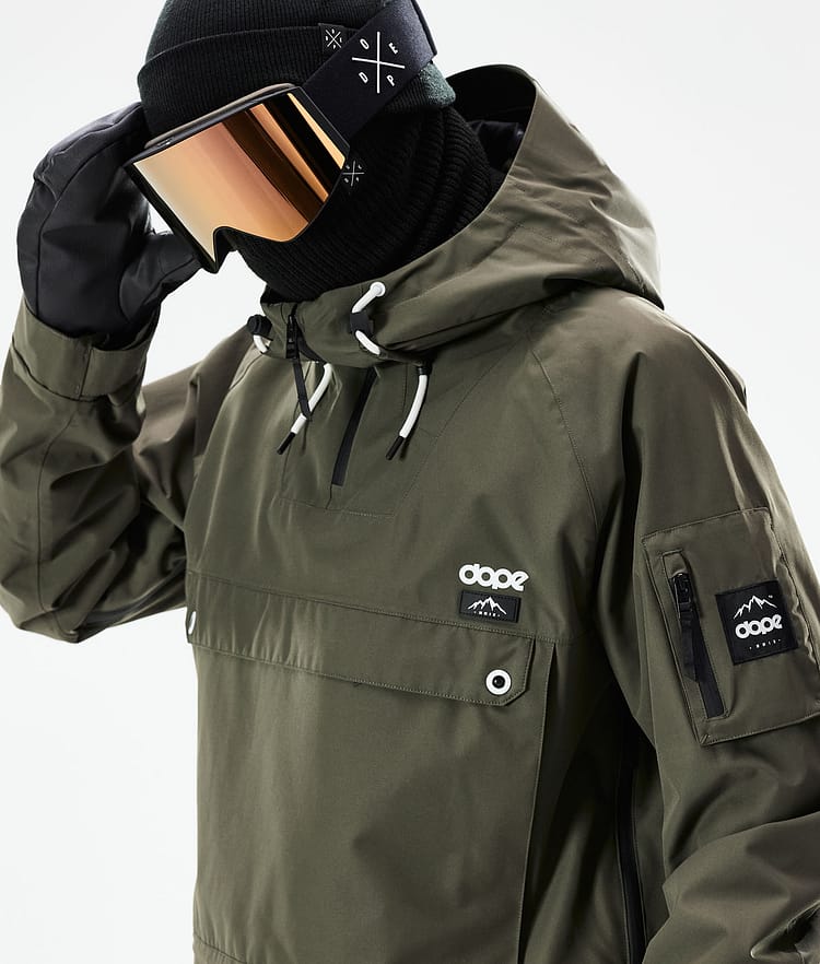 Dope Annok 21 Snowboardjakke Herre Olive Green, Image 2 of 10