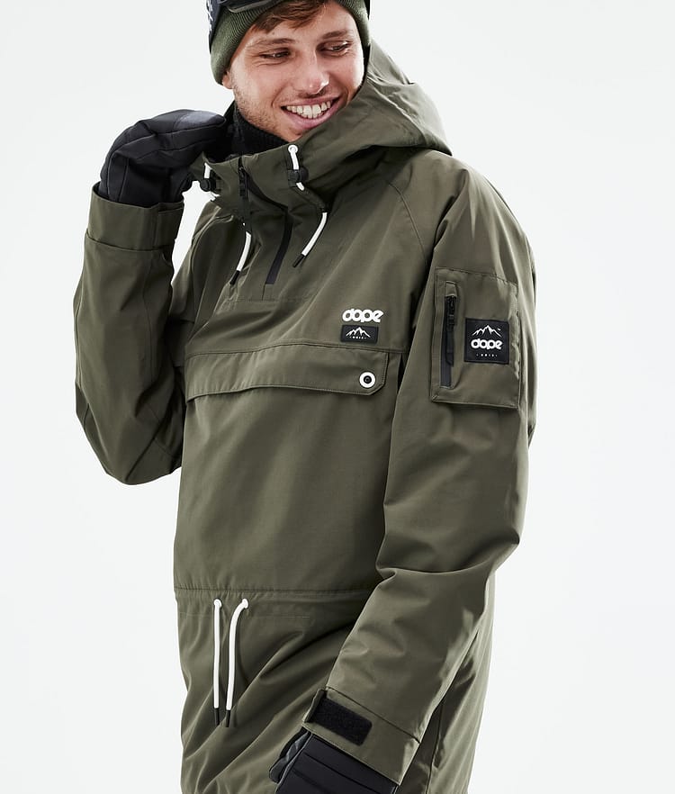 Dope Annok 21 Snowboardjakke Herre Olive Green, Image 3 of 10