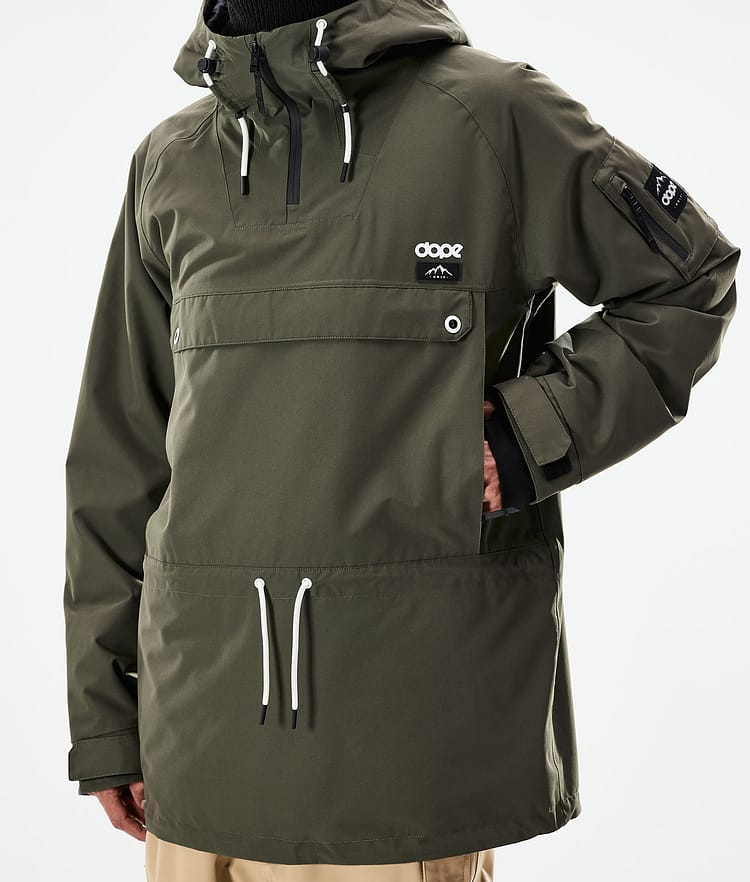 Dope Annok 21 Snowboardjakke Herre Olive Green, Image 9 of 10