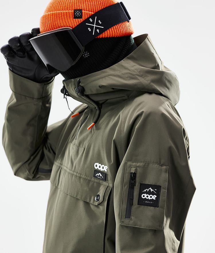 Dope Annok 21 Snowboardjakke Herre Olive Green/Black, Image 2 of 10