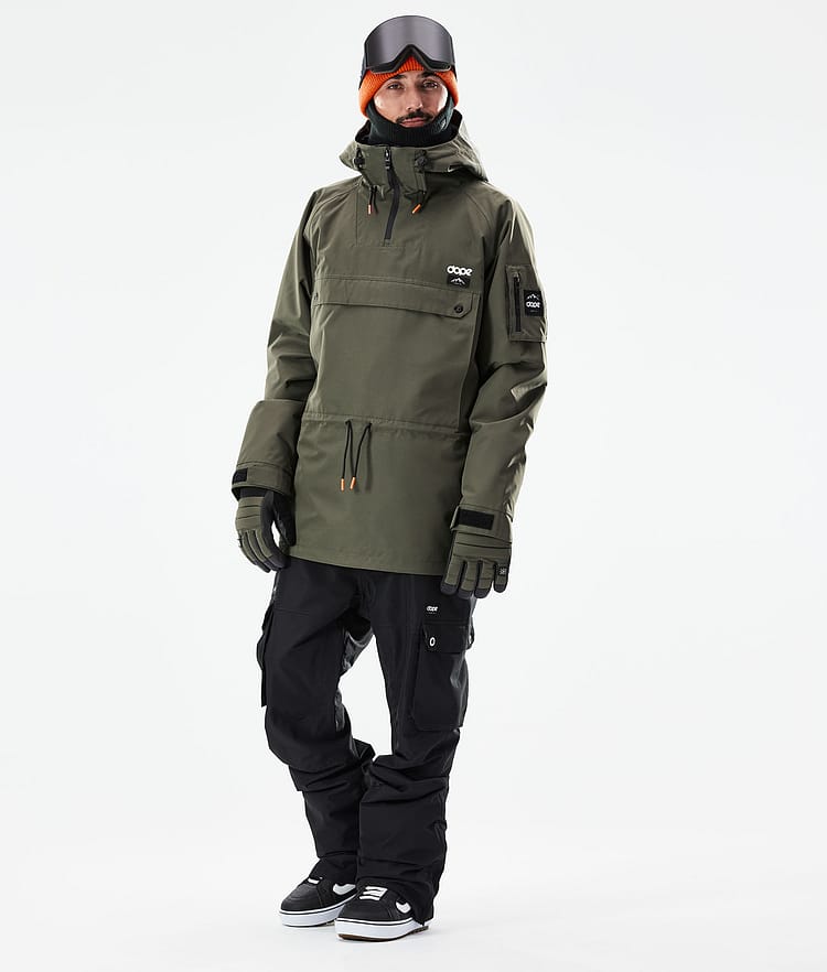 Dope Annok 21 Snowboardjakke Herre Olive Green/Black, Image 4 of 10