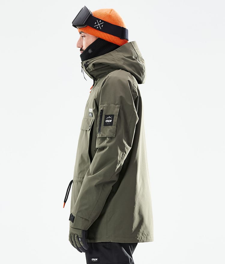 Dope Annok 21 Snowboardjakke Herre Olive Green/Black, Image 7 of 10