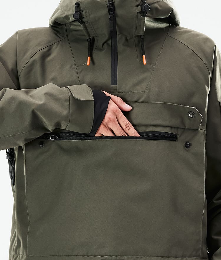 Dope Annok 21 Snowboardjakke Herre Olive Green/Black, Image 10 of 10
