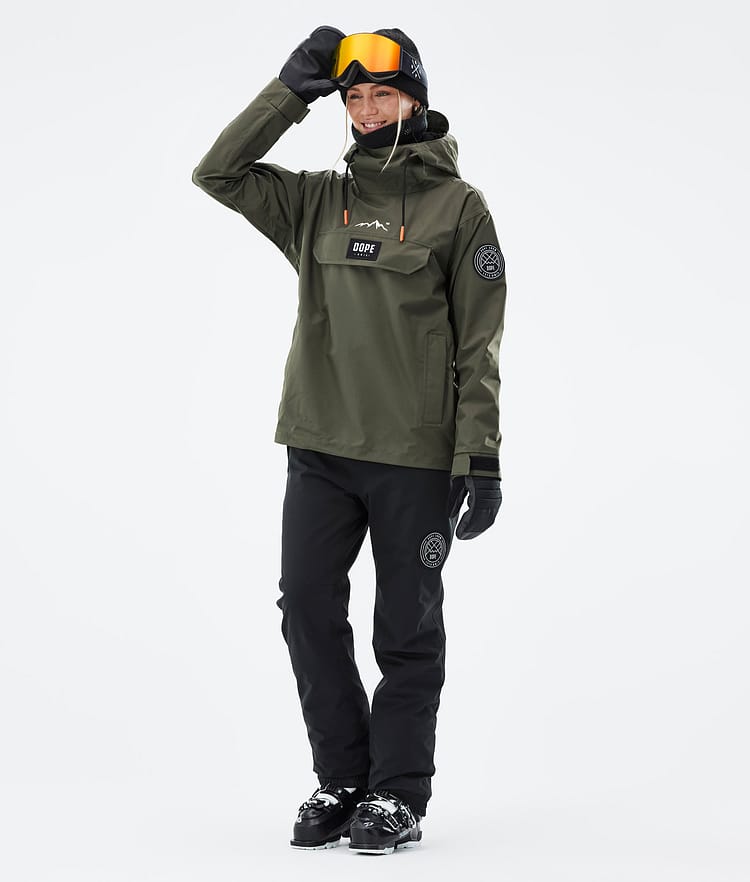 Dope Blizzard W 21 Skijakke Dame Olive Green, Image 3 of 9