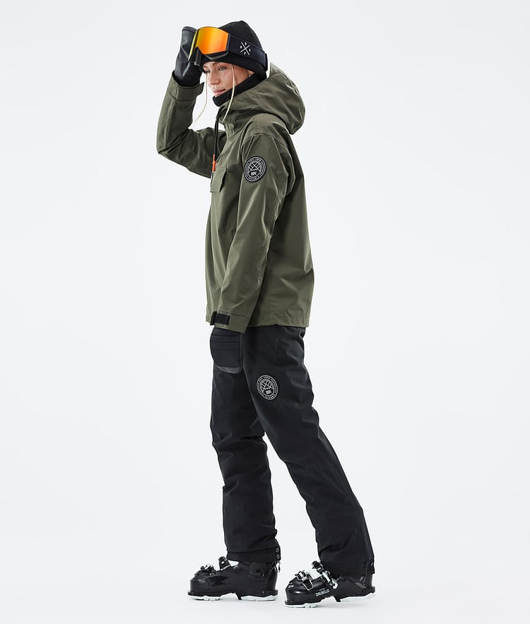 Dope Blizzard W 21 Skijakke Dame Olive Green, Image 4 of 9