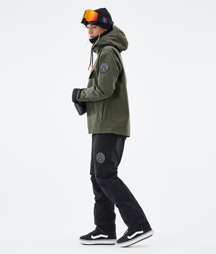 Dope Blizzard W 21 Snowboardjakke Dame Olive Green, Image 4 of 9