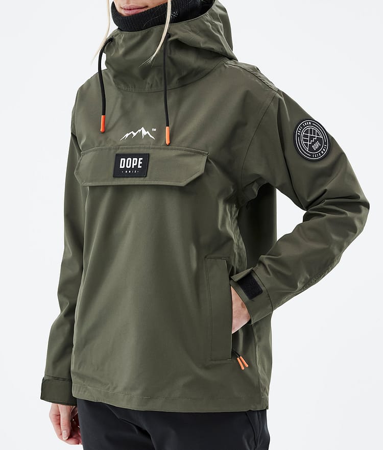 Dope Blizzard W 21 Skijakke Dame Olive Green, Image 8 of 9