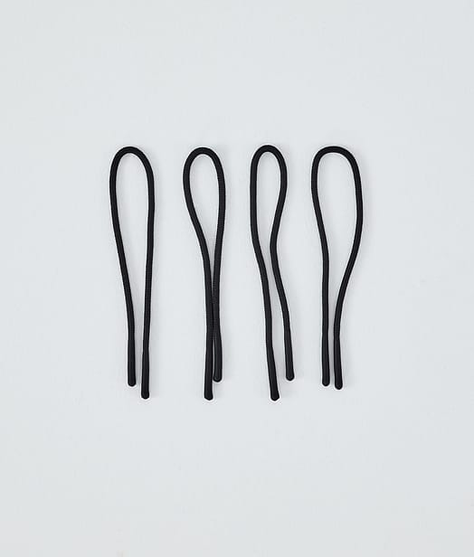 Dope Round Zip Puller String Reservedeler Black/Black Tip