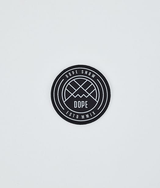 Dope Round Patch Dope Reservedeler Black/White Logo