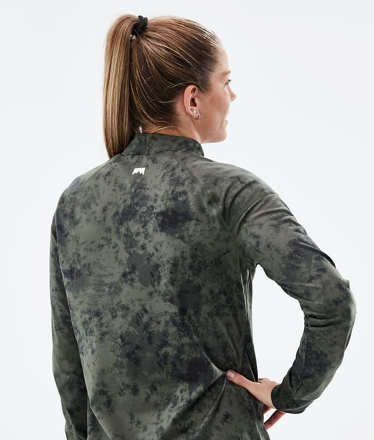 Montec Zulu W Superundertøy overdel Dame Olive Green Tiedye, Image 6 of 6