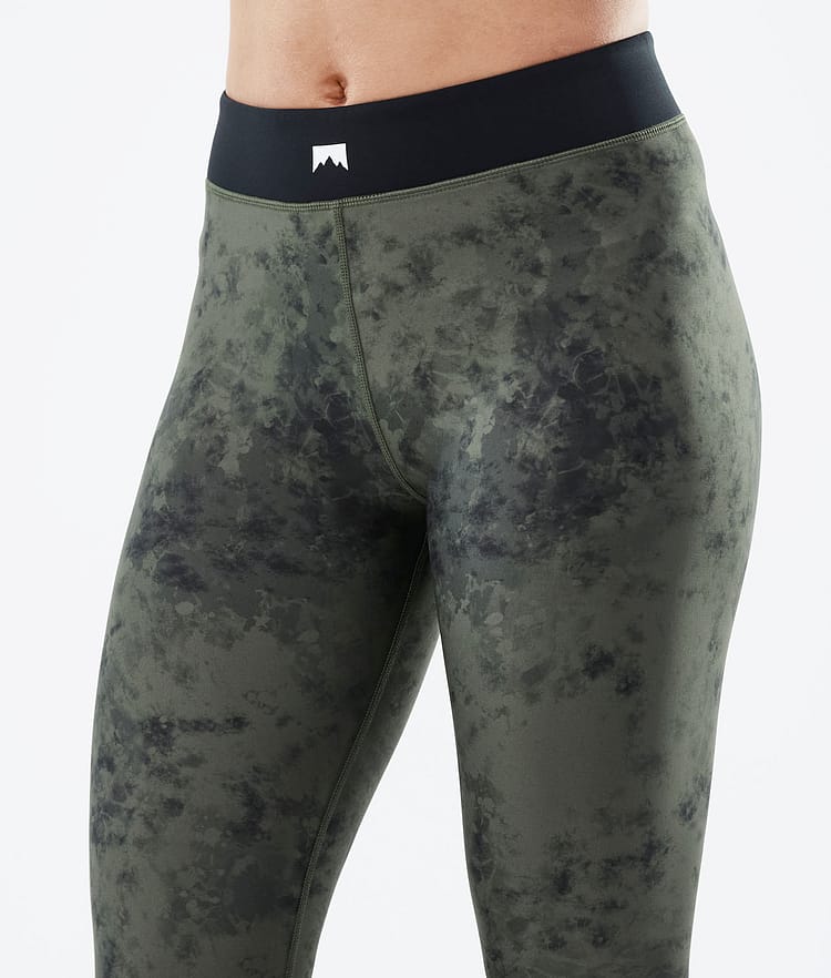 Montec Zulu W Superundertøy bukse Dame Olive Green Tiedye, Image 5 of 7