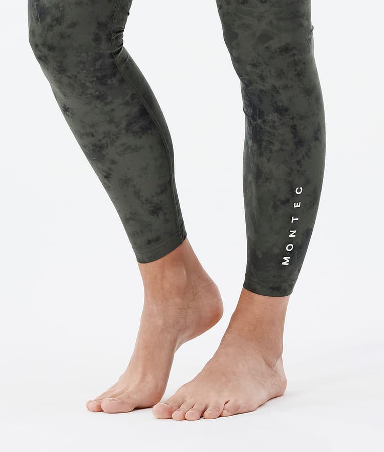 Montec Zulu W Superundertøy bukse Dame Olive Green Tiedye, Image 7 of 7