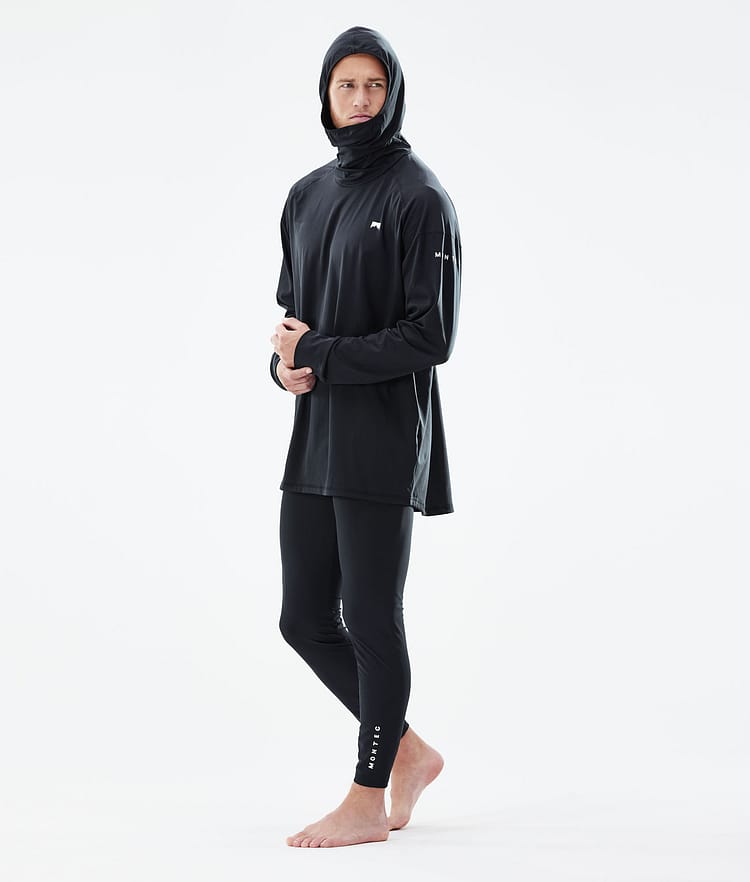 Montec Zulu Hood Superundertøy overdel Herre Black, Image 5 of 6