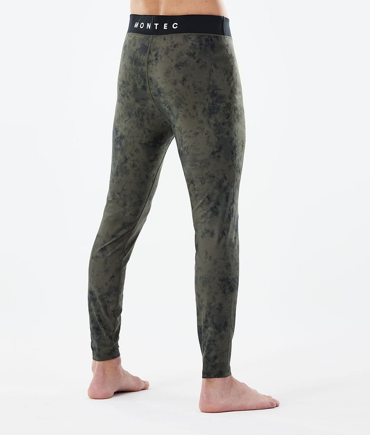 Montec Zulu Superundertøy bukse Herre Olive Green Tiedye, Image 2 of 7