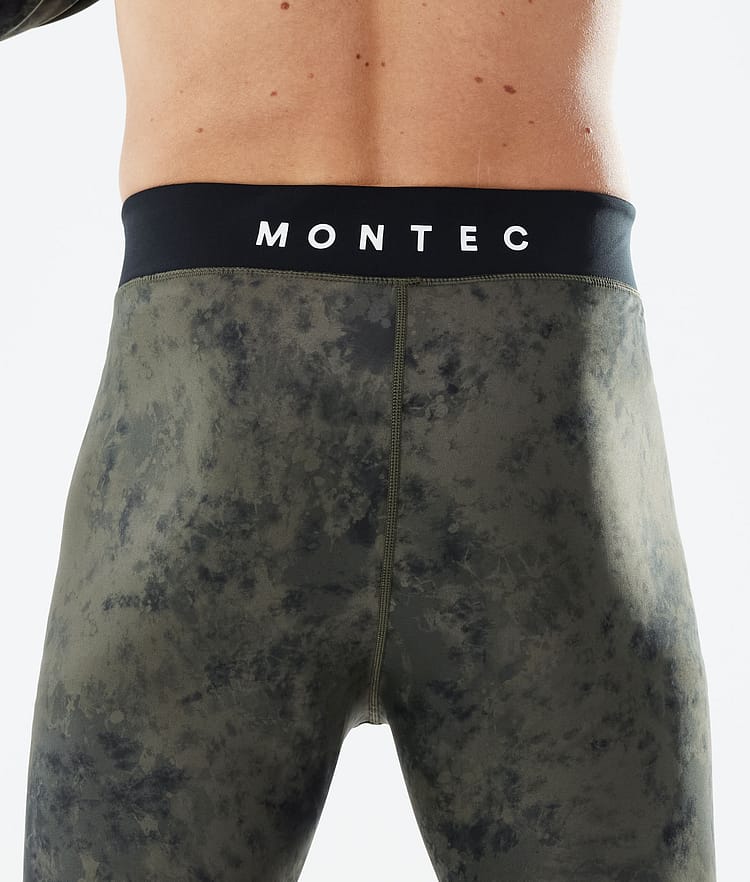 Montec Zulu Superundertøy bukse Herre Olive Green Tiedye, Image 6 of 7