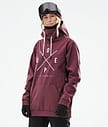 Dope Yeti W 21 Snowboardjakke Dame 2X-Up Burgundy