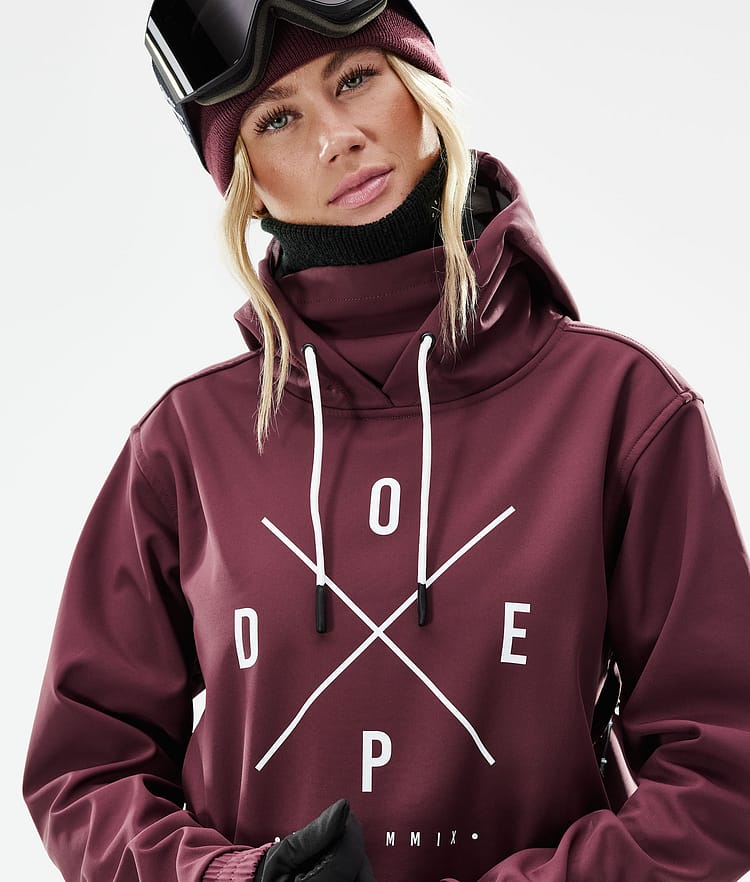 Dope Yeti W 21 Snowboardjakke Dame 2X-Up Burgundy, Image 3 of 9