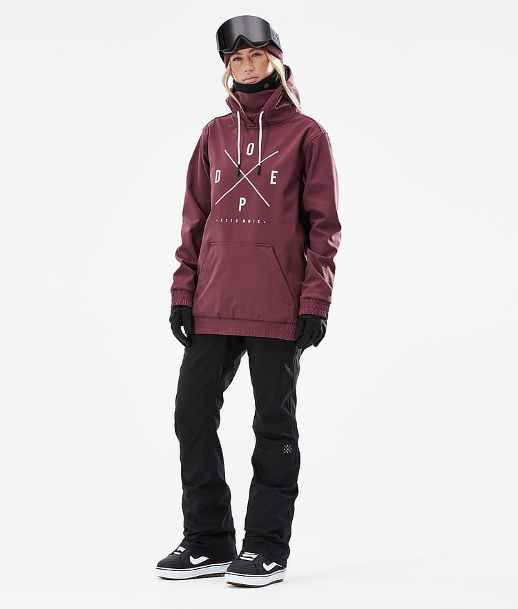 Dope Yeti W 21 Snowboardjakke Dame 2X-Up Burgundy, Image 4 of 9