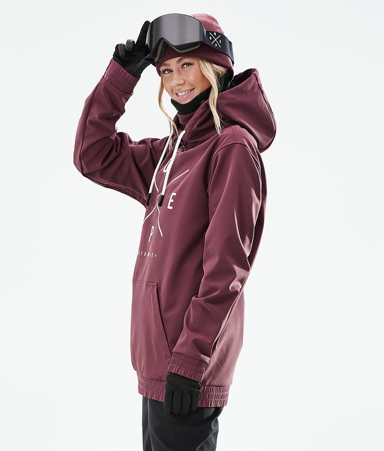 Dope Yeti W 21 Snowboardjakke Dame 2X-Up Burgundy, Image 7 of 9