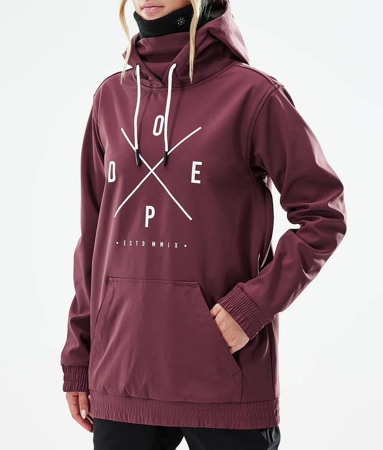 Dope Yeti W 21 Snowboardjakke Dame 2X-Up Burgundy, Image 9 of 9