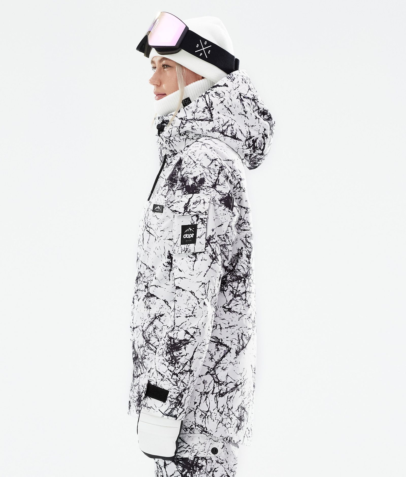Dope Adept W 2021 Snowboardjakke Dame Rock, Bilde 7 av 11