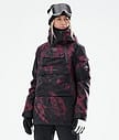 Dope Akin W 21 Skijakke Dame Paint Burgundy