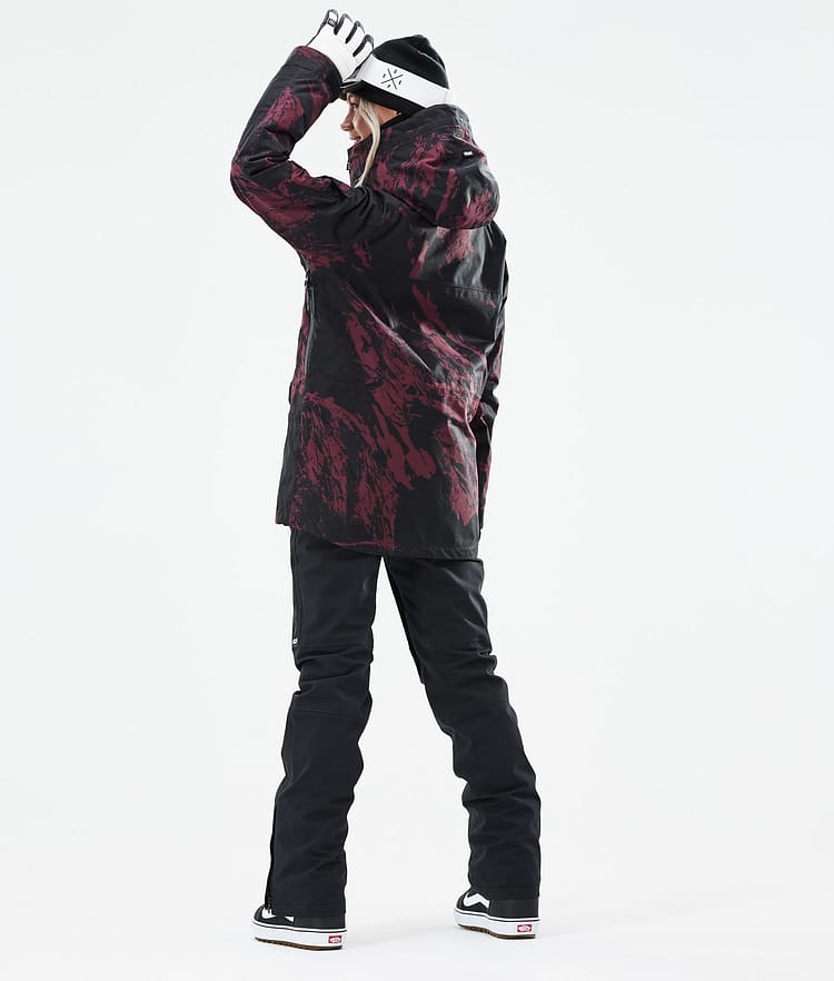 Dope Akin W 21 Snowboardjakke Dame Paint Burgundy, Image 6 of 11