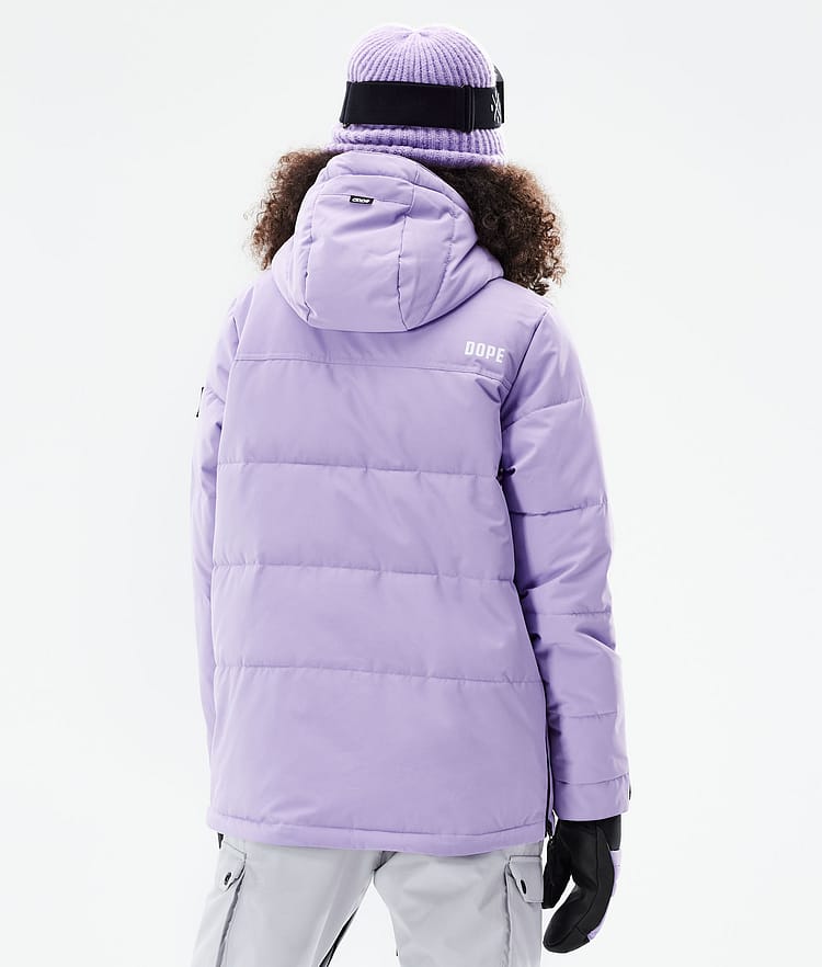 Dope Puffer W 2021 Skijakke Dame Faded Violet, Bilde 3 av 10