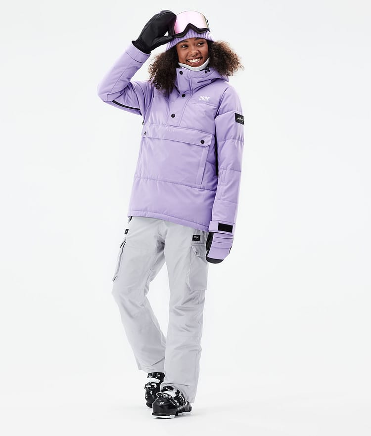 Dope Puffer W 2021 Skijakke Dame Faded Violet, Bilde 4 av 10