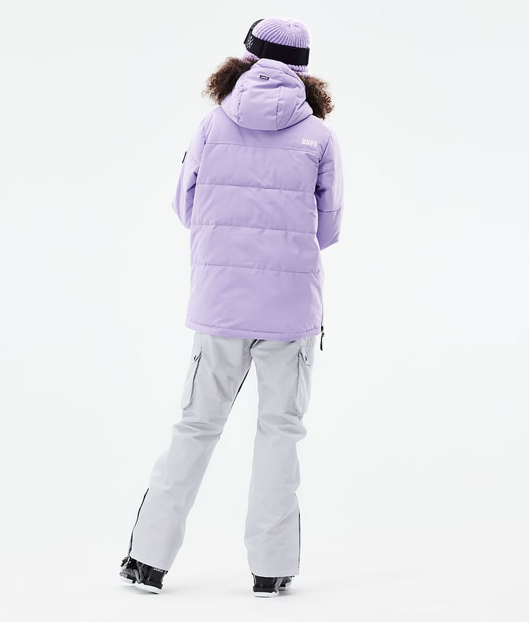 Dope Puffer W 2021 Skijakke Dame Faded Violet, Bilde 6 av 10