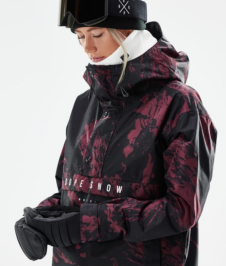 Dope Legacy W 21 Snowboardjakke Dame Paint Burgundy, Image 2 of 10