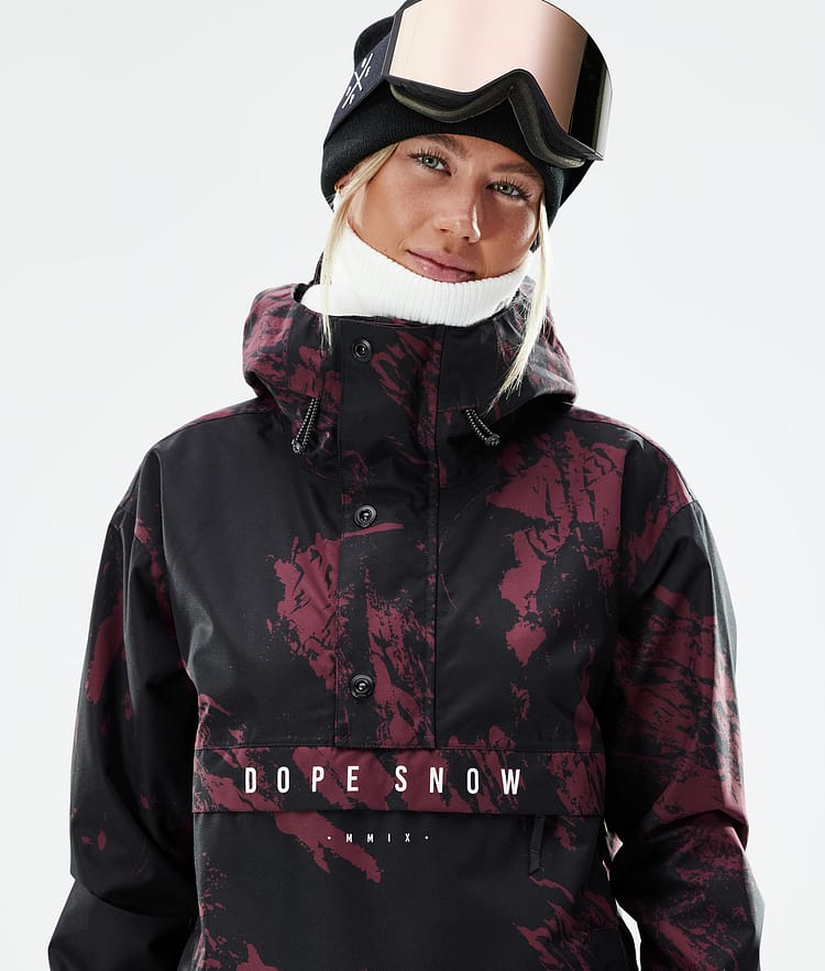 Dope Legacy W 21 Snowboardjakke Dame Paint Burgundy, Image 3 of 10