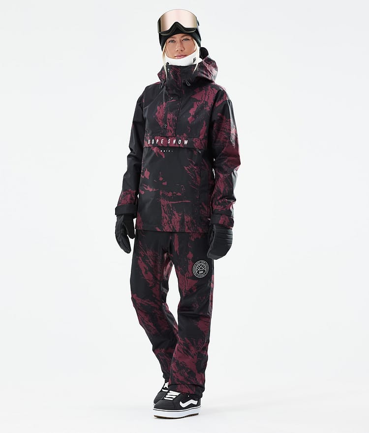 Dope Legacy W 21 Snowboardjakke Dame Paint Burgundy, Image 4 of 10