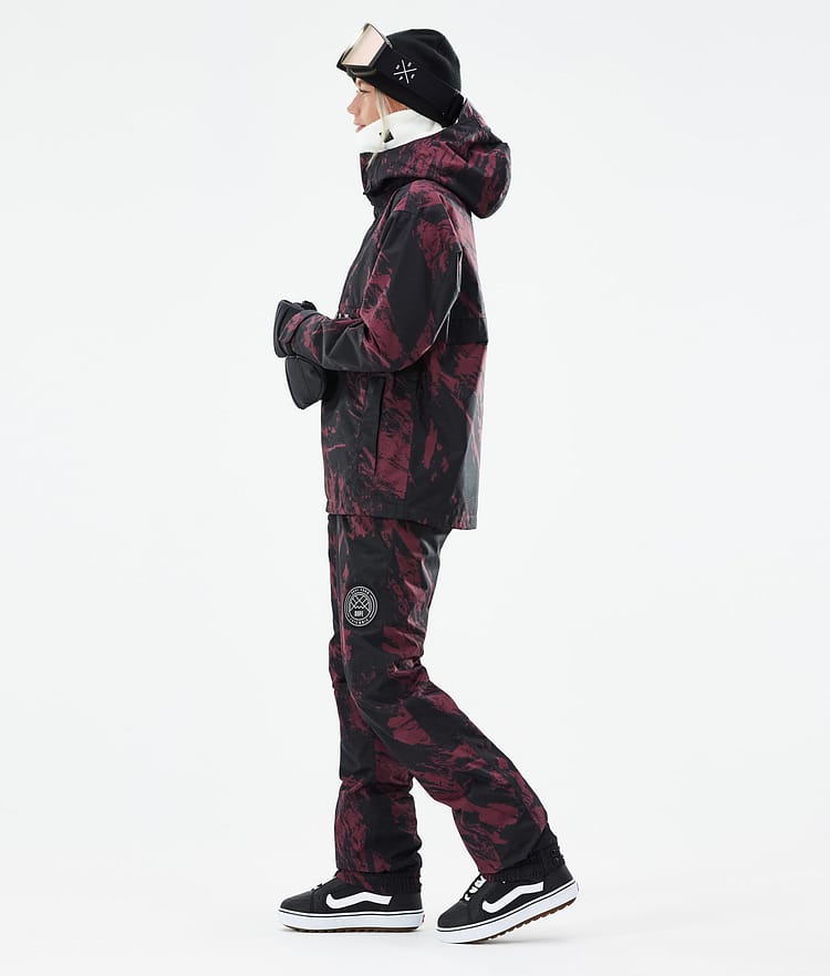 Dope Legacy W 21 Snowboardjakke Dame Paint Burgundy, Image 5 of 10