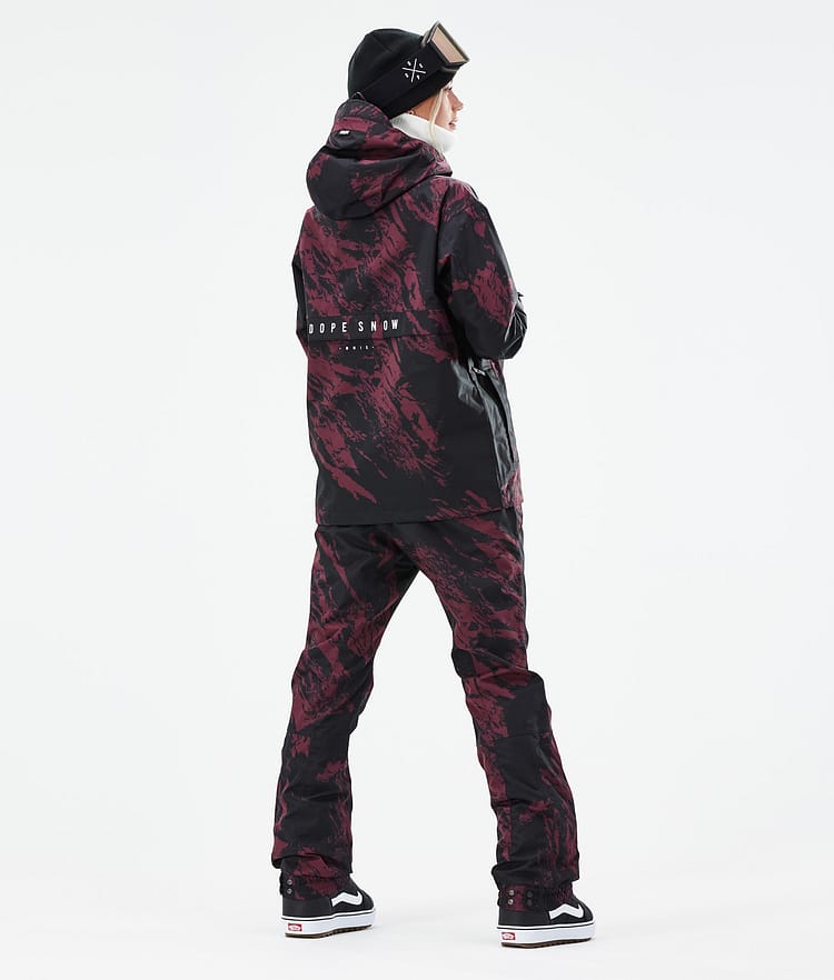 Dope Legacy W 21 Snowboardjakke Dame Paint Burgundy, Image 6 of 10