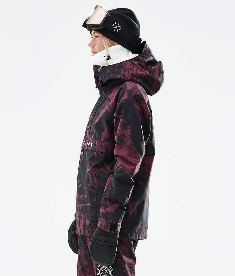 Dope Legacy W 21 Snowboardjakke Dame Paint Burgundy, Image 7 of 10