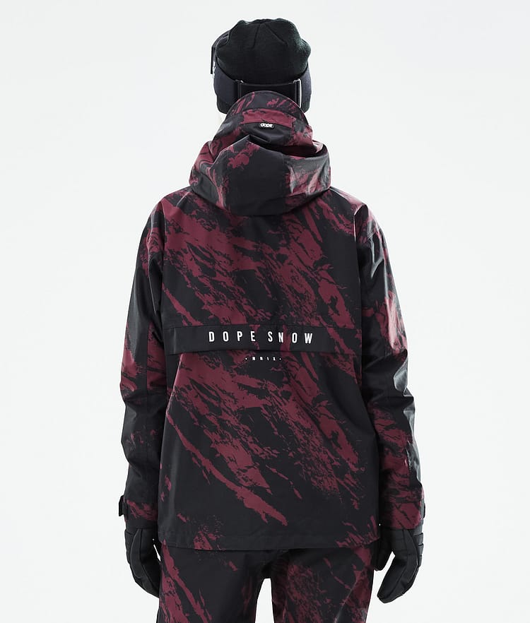 Dope Legacy W 21 Snowboardjakke Dame Paint Burgundy, Image 8 of 10