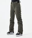 Dope Con W 21 Snowboardbukse Dame Olive Green