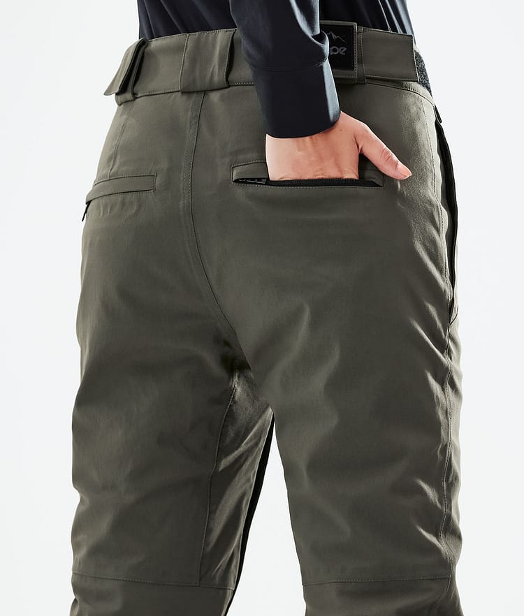 Dope Con W 21 Snowboardbukse Dame Olive Green, Image 5 of 5